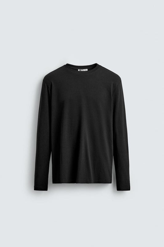 Black Full Sleeves T-Shirt