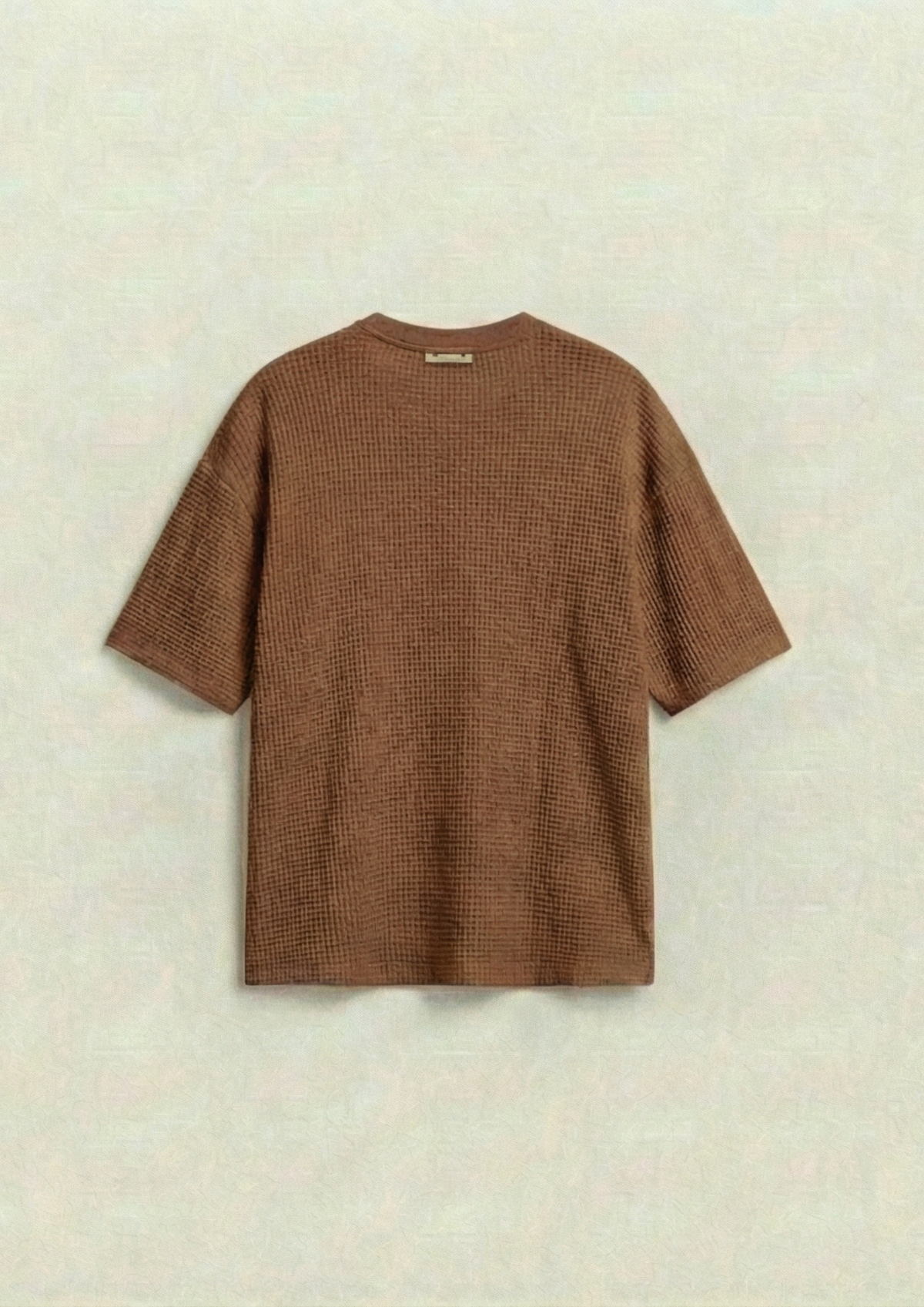 Pack of 2 – Waffle Knit Oversized Tees - (Dodger Blue – Brown)