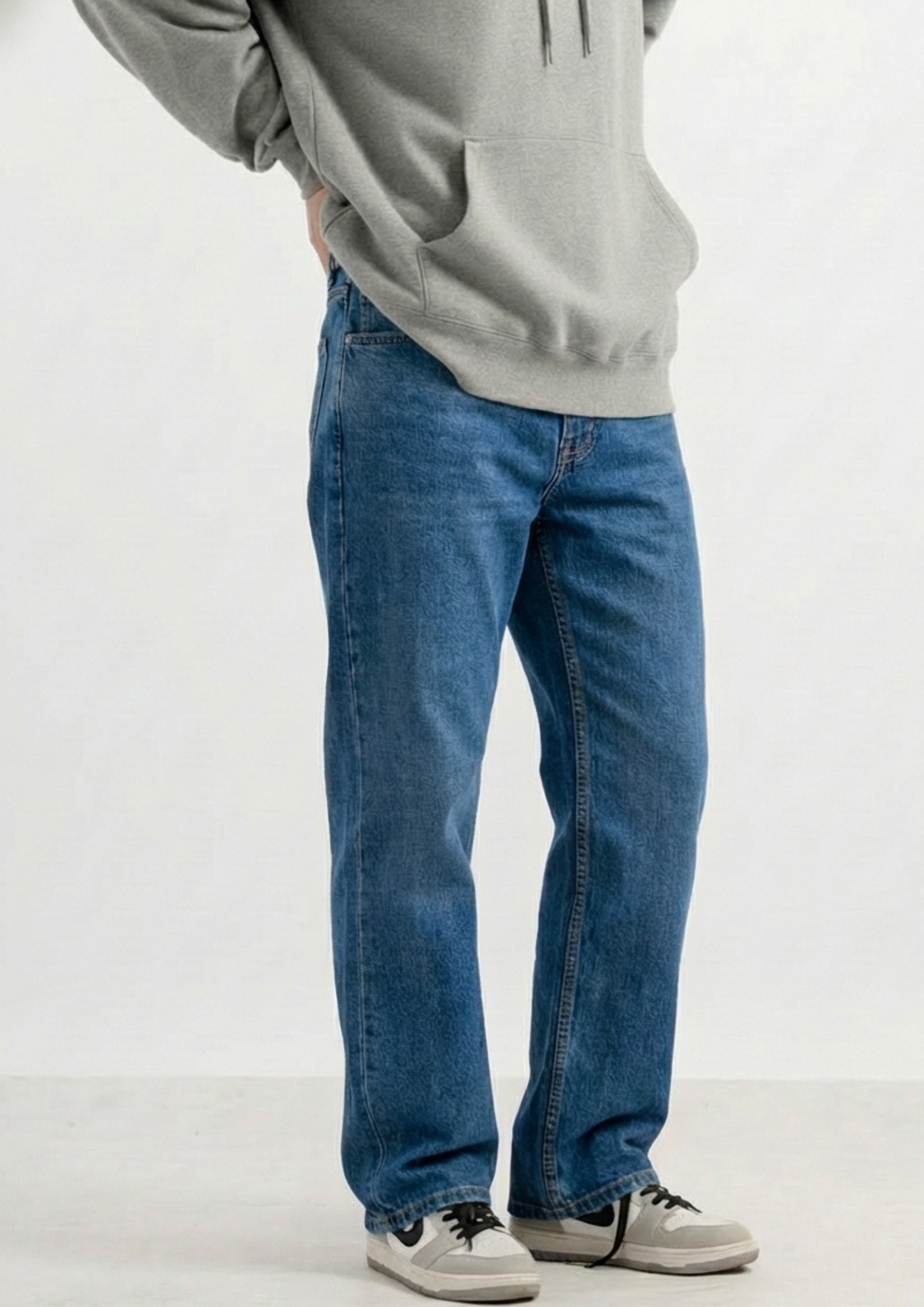 Men's Regular Fit Pack Of 2 - Jeans (Light gray & blue)