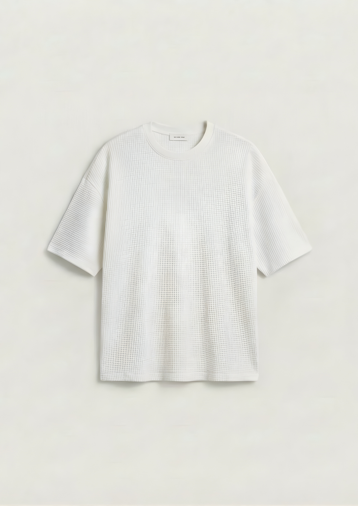 Pack of 2 – Waffle Knit Oversized Tees - (White – Maroon)