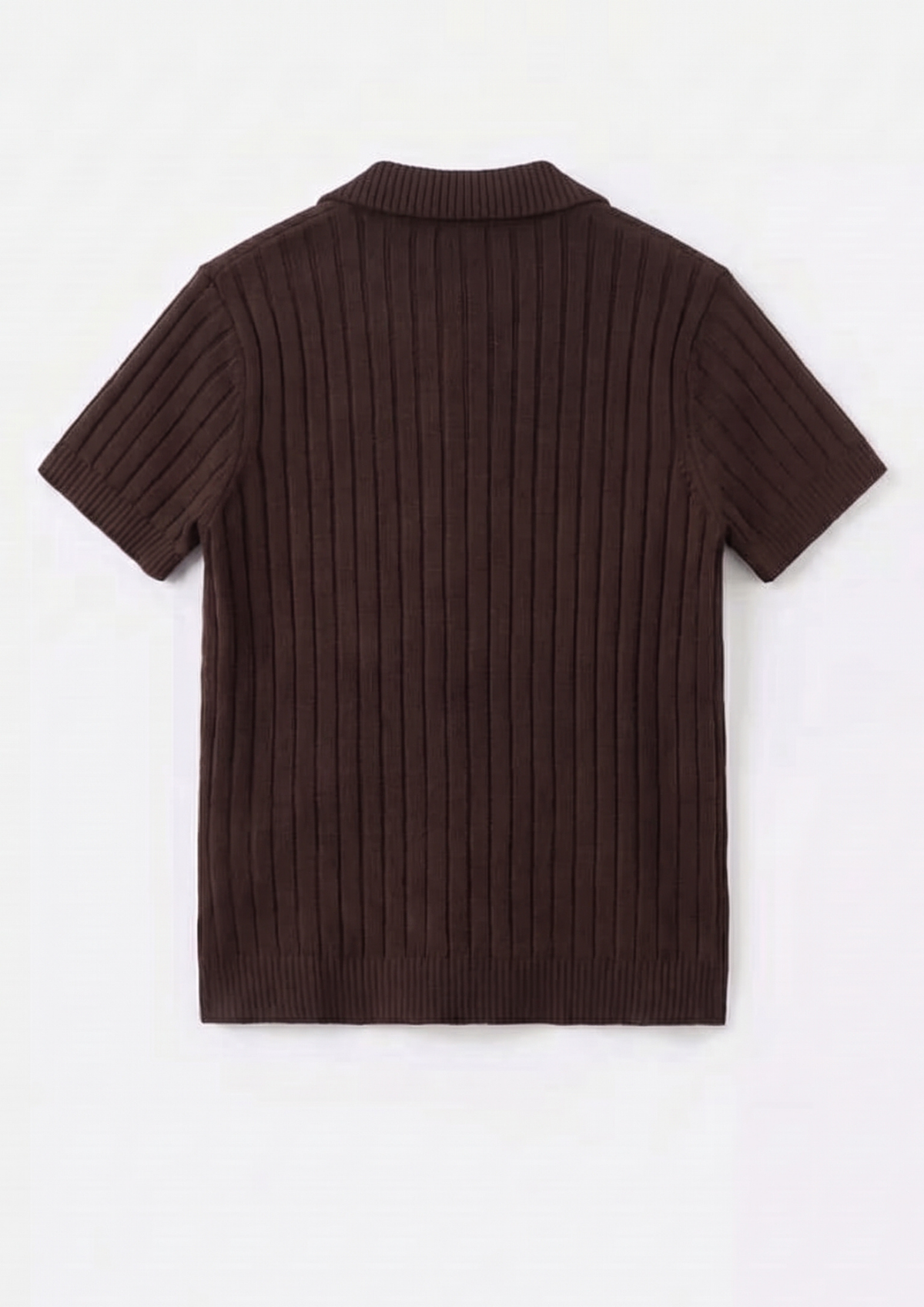 Dark brown Premium Ribbed Knit Polo