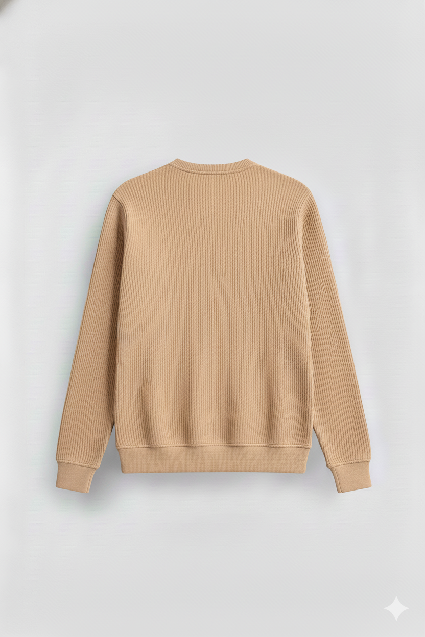 2 Pieces Waffle Knit Henley Pack ( Rust + Desert Sand )