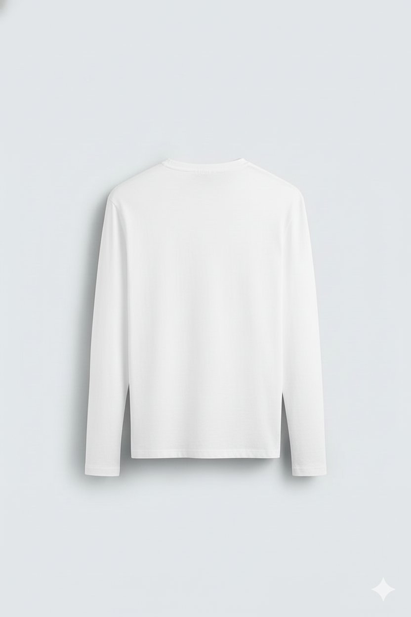 2 Pieces Full Sleeves T-Shirt ( WHITE & MAROON)