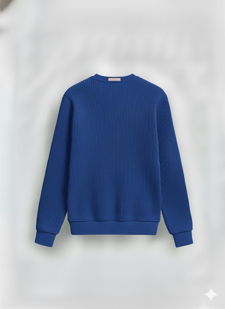 2 Pieces Waffle Knit Henley Pack ( Military Green + Royal Blue )